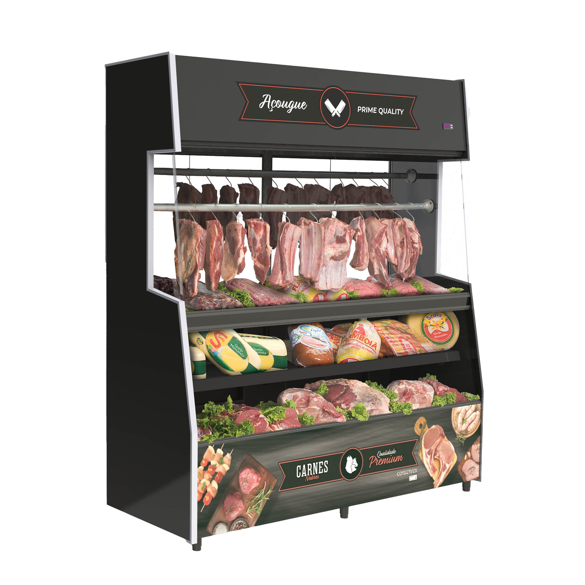 Balcão Refrigerado Conservex para Carnes 200cm - VTRC-200
