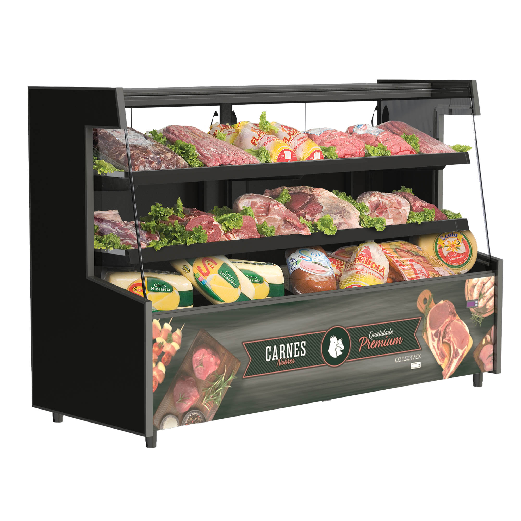 Balcão Refrigerado Conservex Visorâmico 2 Pistas