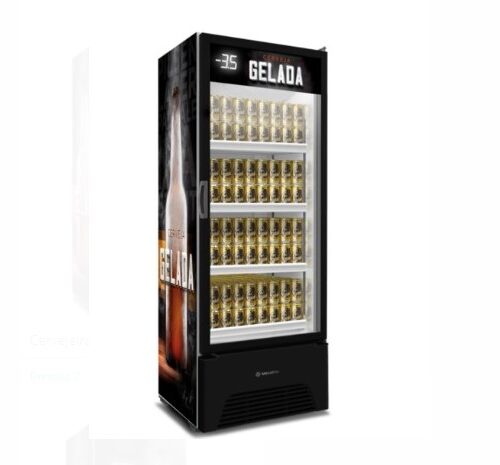 CCV290 Cervejeira Porta de Vidro Full Black 393L