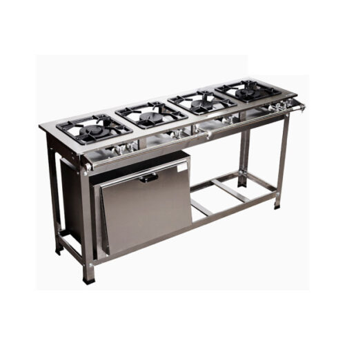 INOX 4 BOCAS EM LINHA Ref. 34304