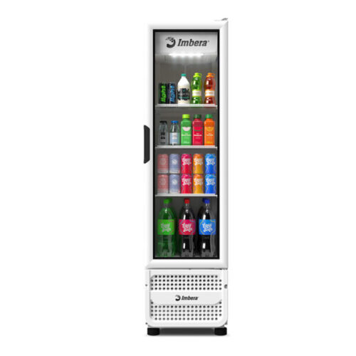 Refrigerador Bivolt Inverter VR08 Porta de Vidro Full White 244L