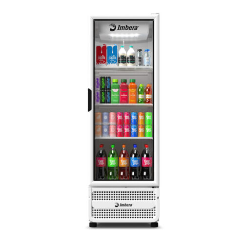 Refrigerador Bivolt Inverter VRS16 Porta de Vidro Full White 485L